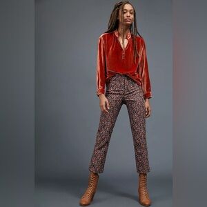 NEW‎ Anthropologie The Essential Slim Straight Trousers Size 2